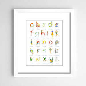 Alphabet - lower case - fine art prints and posters