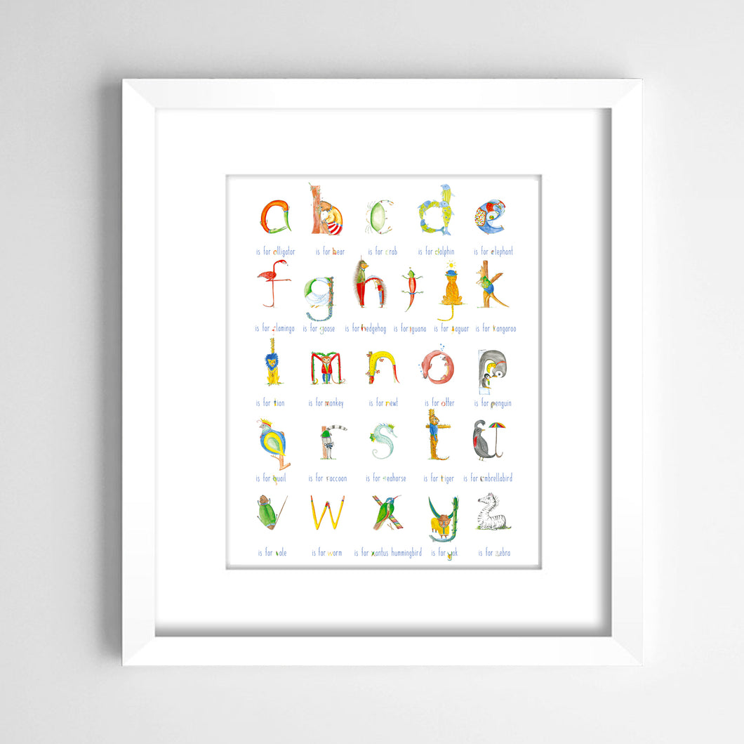 Alphabet - lower case - fine art prints and posters
