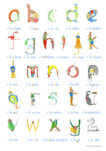 Alphabet - lower case - fine art prints and posters