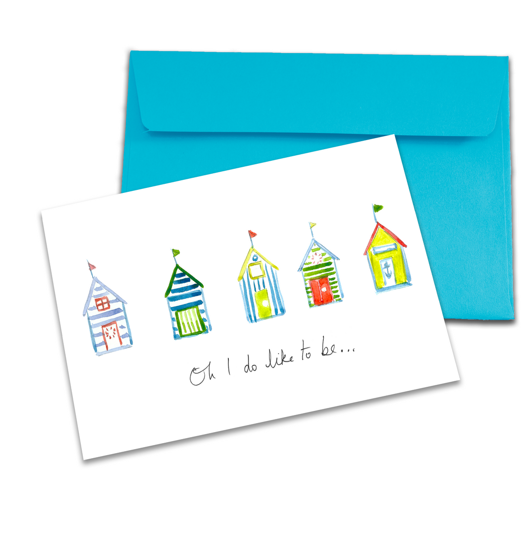 Beach hut cards