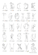 Colour-in Alphabet posters
