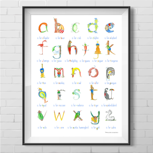 Alphabet - lower case - fine art prints and posters