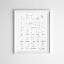 Colour-in Alphabet posters