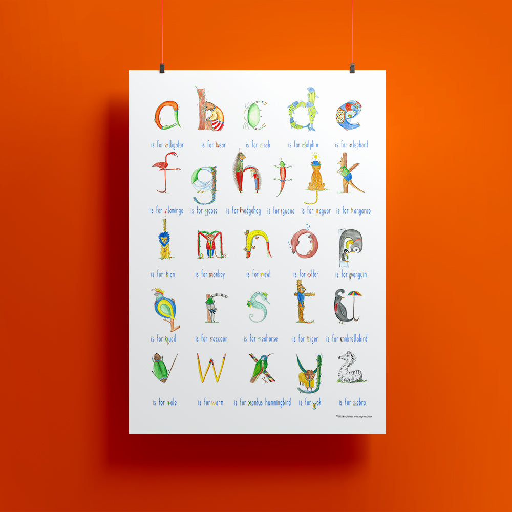 Alphabet - lower case - fine art prints and posters