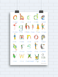 Alphabet - lower case - fine art prints and posters